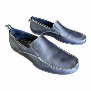 Michale Toschi Black Leather Driving Shoe/Loafers 9